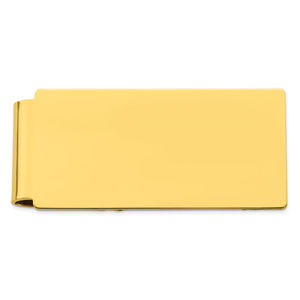 Gold-plated Kelly Waters Polished Hinged Men's Gifts Money Clip